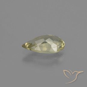 Diásporo com mudança de cor Luz amarela Natural 1.37ct, Formato de pêra, VS-SI