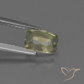 Diásporo com mudança de cor Amarelo claro Natural 1.08ct, Almofada, VS