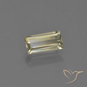 Diásporo com mudança de cor amarelo médio Natural 1.27ct, baguete, VVS-VS