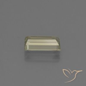 Diásporo com mudança de cor amarelo médio Natural 1.27ct, baguete, VVS-VS