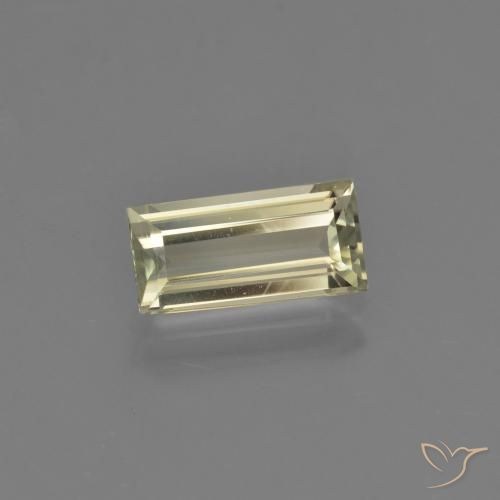 Diásporo com mudança de cor Amarelo acastanhado Natural 1.37ct, baguete, VVS-VS