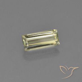 Diásporo com mudança de cor amarelo médio Natural 1.18ct, baguete, VS