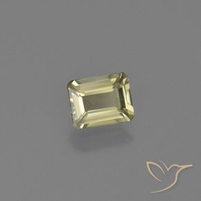 Diásporo com mudança de cor Luz amarela Natural 0.65ct, Corte Octógono / Esmeralda, VS