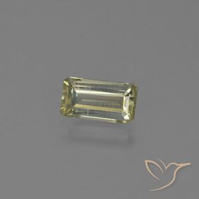 Diásporo com mudança de cor Amarelo claro Natural 0.68ct, Corte Octógono / Esmeralda, VVS-VS