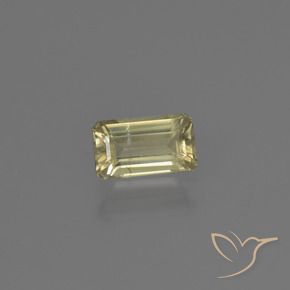 Diásporo com mudança de cor amarelo quente Natural 0.68ct, Corte Octógono / Esmeralda, VS-SI