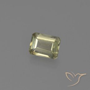 Diásporo com mudança de cor Amarelo muito claro Natural 0.67ct, Corte Octógono / Esmeralda, VVS-VS