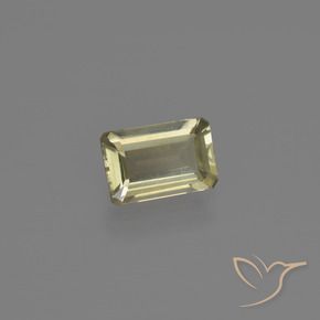 Diásporo com mudança de cor Luz amarela Natural 0.62ct, Corte Octógono / Esmeralda, VVS-VS