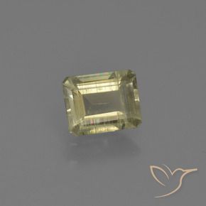 Diásporo com mudança de cor Amarelo acastanhado Natural 0.71ct, Corte Octógono / Esmeralda, VS-SI