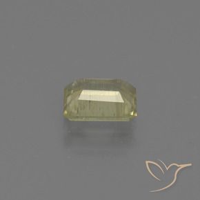 Diásporo com mudança de cor Amarelo acastanhado Natural 0.71ct, Corte Octógono / Esmeralda, VS-SI