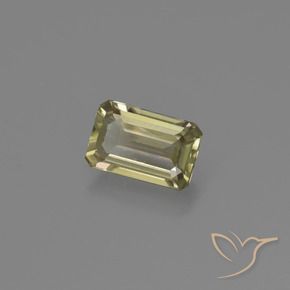 Diásporo com mudança de cor Luz amarela Natural 0.71ct, Corte Octógono / Esmeralda, VS