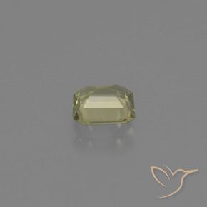 Diásporo com mudança de cor Amarelo verde Natural 0.74ct, Corte Octógono / Esmeralda, VVS-VS