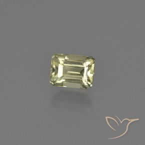 Diásporo com mudança de cor Luz amarela Natural 0.75ct, Corte Octógono / Esmeralda, VS-SI
