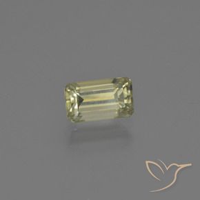 Diásporo com mudança de cor Amarelo acastanhado Natural 0.76ct, Corte Octógono / Esmeralda, VS-SI
