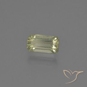 Diásporo com mudança de cor Amarelo acastanhado Natural 0.79ct, Corte Octógono / Esmeralda, VS-SI