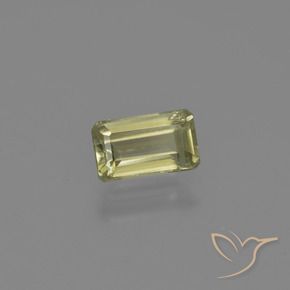 Diásporo com mudança de cor Amarelo verde Natural 0.70ct, Corte Octógono / Esmeralda, VS
