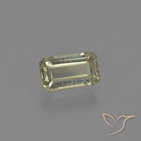 Diásporo com mudança de cor Luz amarela Natural 0.83ct, Corte Octógono / Esmeralda, VVS-VS