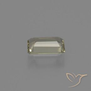 Diasporo de mudança de cor amarelo natural 0,83ct, corte esmeralda, VVS-VS