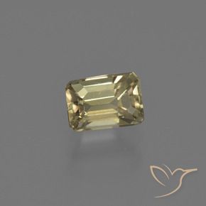 Diásporo com mudança de cor amarelo médio Natural 0.86ct, Corte Octógono / Esmeralda, VS