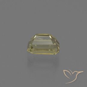 Diásporo com mudança de cor amarelo médio Natural 0.86ct, Corte Octógono / Esmeralda, VS