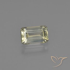 Diásporo com mudança de cor Luz amarela Natural 0.85ct, Corte Octógono / Esmeralda, VS