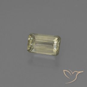 Diásporo com mudança de cor Luz amarela Natural 0.87ct, Corte Octógono / Esmeralda, SI