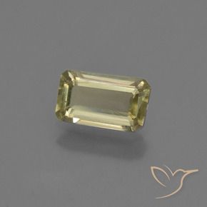Diásporo com mudança de cor Amarelo acastanhado Natural 0.73ct, Corte Octógono / Esmeralda, VS