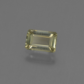 Diasporo de mudança de cor multicolorido natural 0,63ct, corte esmeralda, VVS-VS