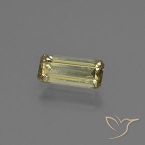 Diásporo com mudança de cor amarelo médio Natural 0.91ct, Corte Octógono / Esmeralda, VS