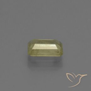 Diásporo com mudança de cor Amarelo claro Natural 0.97ct, Corte Octógono / Esmeralda, VS-SI