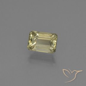 Diásporo com mudança de cor Luz amarela Natural 0.91ct, Corte Octógono / Esmeralda, VS
