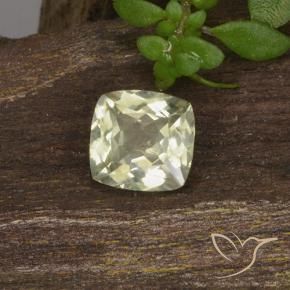 Diásporo com mudança de cor Amarelo muito claro Natural 0.76ct, Almofada, VS