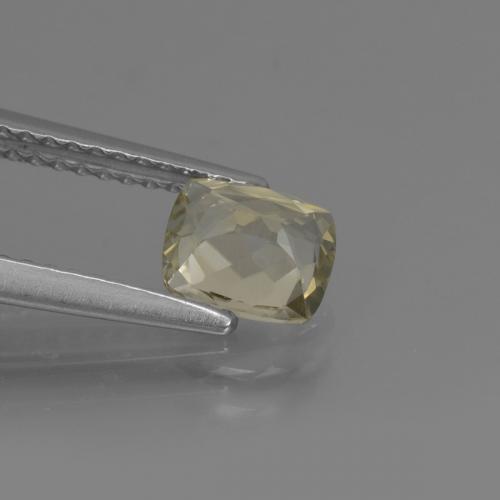 Diasporo de mudança de cor amarelo natural 0,86ct, almofada cortada, VS