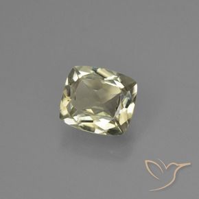 Diásporo com mudança de cor Amarelo Dourado Muito Claro Natural 0.91ct, Almofada, VS