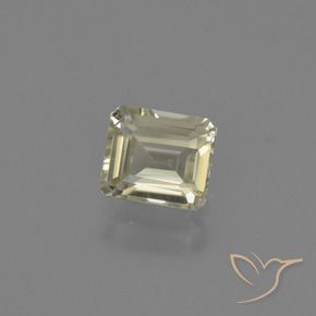 Diásporo com mudança de cor Amarelo muito claro Natural 0.89ct, Corte Octógono / Esmeralda, VS