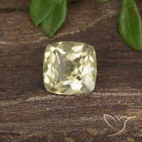 Diásporo com mudança de cor Amarelo claro Natural 0.70ct, Almofada, VS