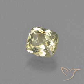 Diásporo com mudança de cor Amarelo muito claro Natural 0.89ct, Almofada cortada, VVS-VS