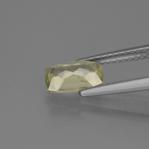 Diasporo de mudança de cor amarelo natural 1,09ct, almofada cortada, VS-SI