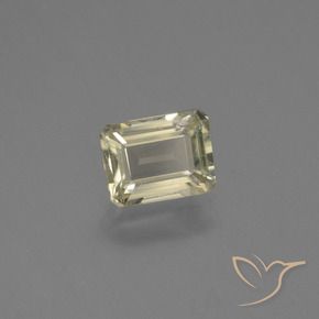 Diásporo com mudança de cor Luz amarela Natural 0.80ct, Corte Octógono / Esmeralda, VS