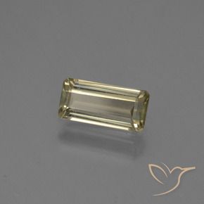 Diásporo com mudança de cor Amarelo claro Natural 0.75ct, Corte Octógono / Esmeralda, VS