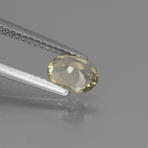 Diasporo de mudança de cor multicolorido natural 0,65ct, corte oval, VVS-VS