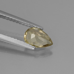 Diasporo de mudança de cor multicolorido natural 0,71ct, formato de pêra, VS