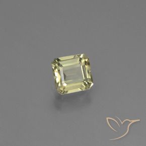 Diásporo com mudança de cor Luz amarela Natural 0.74ct, Corte Octógono / Esmeralda, VS
