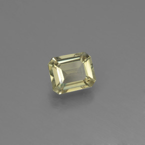 Diasporo de mudança de cor multicolorido natural 0,88ct, corte esmeralda, VVS-VS