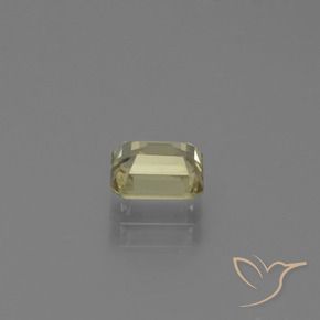 Diásporo com mudança de cor Amarelo claro Natural 0.87ct, Corte Octógono / Esmeralda, VS