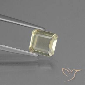 Diásporo com mudança de cor Luz amarela Natural 0.73ct, Corte Octógono / Esmeralda, VS