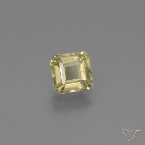 Diásporo com mudança de cor Amarelo claro Natural 0.92ct, Corte Octógono / Esmeralda, VS