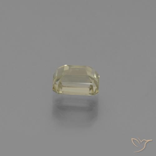 Diásporo com mudança de cor Amarelo claro Natural 0.96ct, Corte Octógono / Esmeralda, VVS-VS