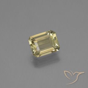 Diásporo com mudança de cor Amarelo claro Natural 0.95ct, Corte Octógono / Esmeralda, VVS-VS