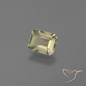 Diásporo com mudança de cor Amarelo Dourado Claro Natural 0.93ct, Corte Octógono / Esmeralda, VS