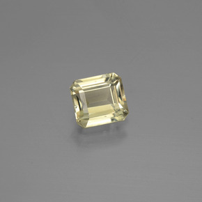 Diasporo de mudança de cor amarelo natural 0,74ct, corte esmeralda, VVS-VS
